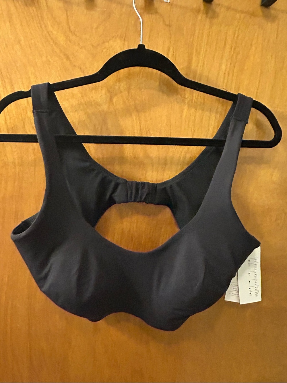 all in motion Black Wireless Scoop-Back Sports Bralette